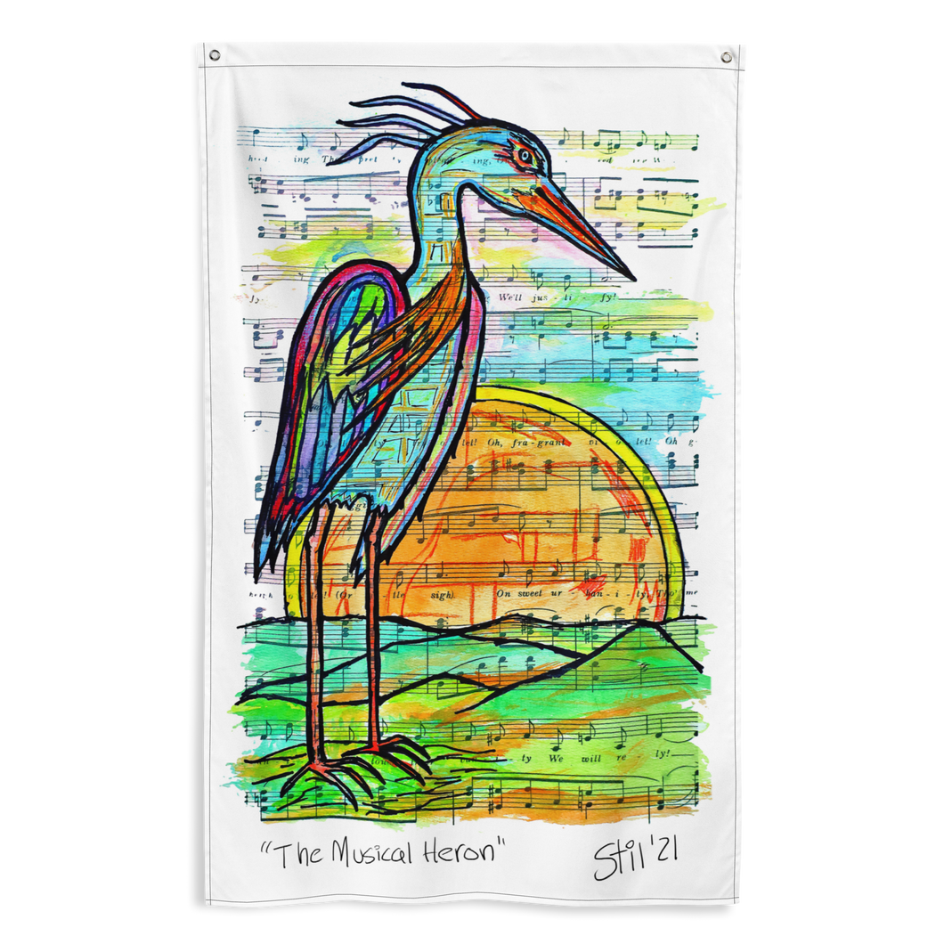 Flag / Banner - The Musical Heron