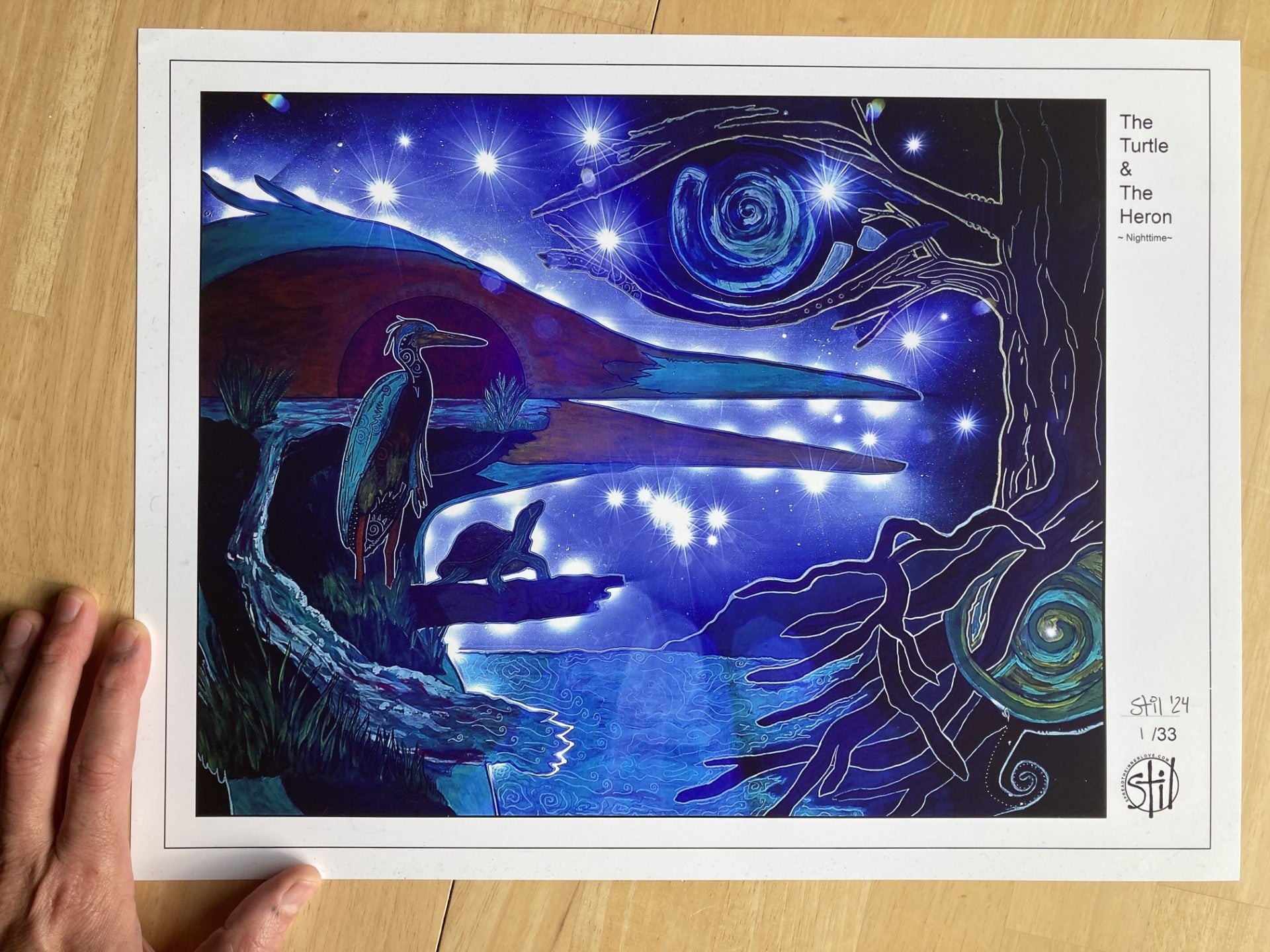 The Turtle & The Heron (Limited Edition Prints) - 29 of 33 available -
