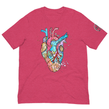 Load image into Gallery viewer, Unisex t-shirt - Anatomical Heart
